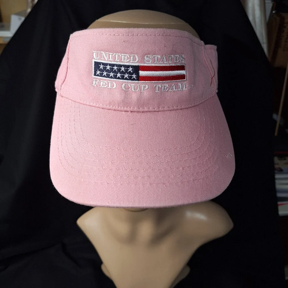 Six Ladies golf/tennis caps Wilson, 2 Adidas, Fed Cup Team, US Open, & Oakley
